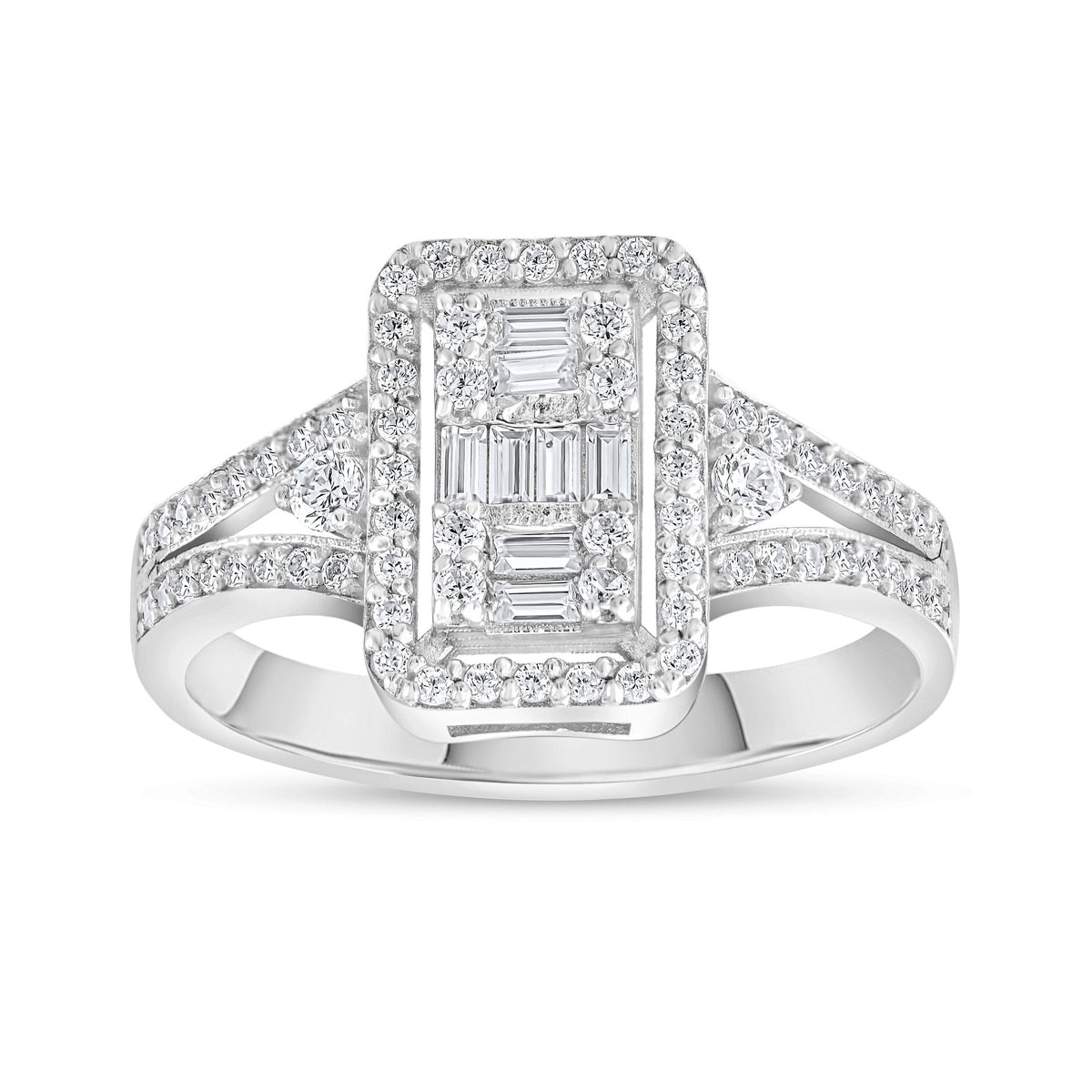 0.41 Carat Baguette Diamond Ring · White Gold