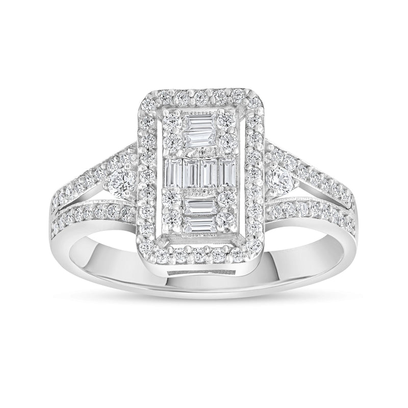 0.41 Carat Baguette Diamond Ring · White Gold