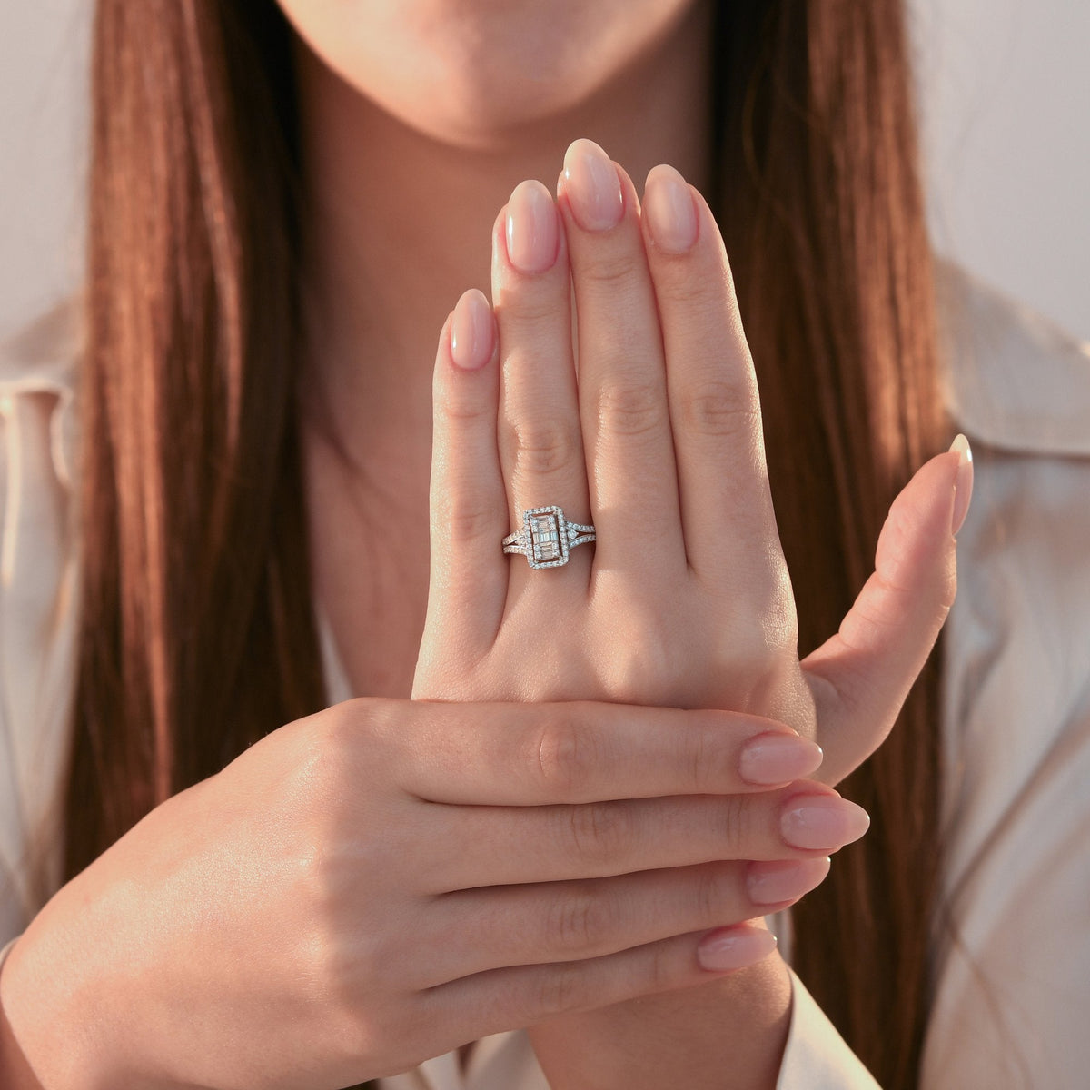 0.41 Carat Baguette Diamond Ring