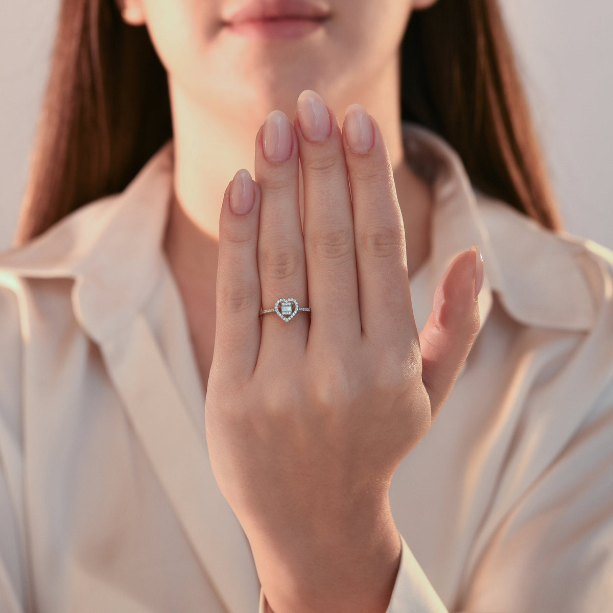 0.18 Carat Baguette Diamond Ring