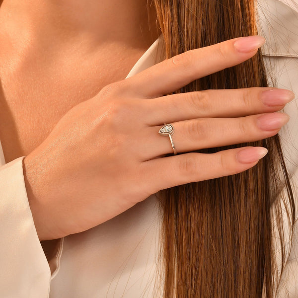 0.06 Carat Baguette Diamond Ring
