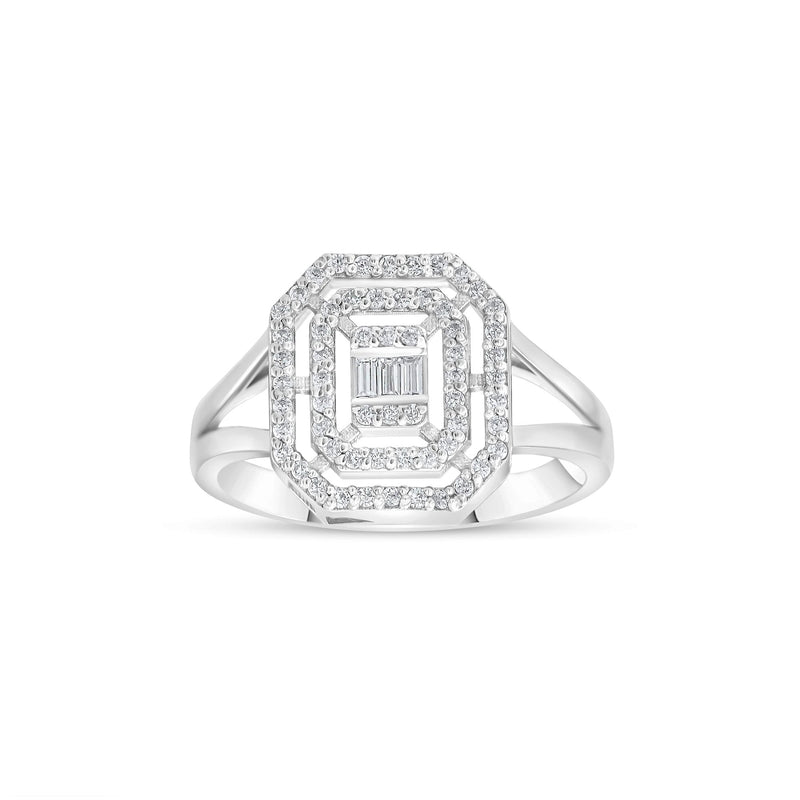 0.35 Carat Baguette Diamond Ring · White Gold