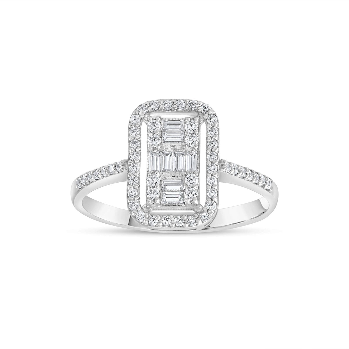 0.30 Carat Baguette Diamond Ring · White Gold