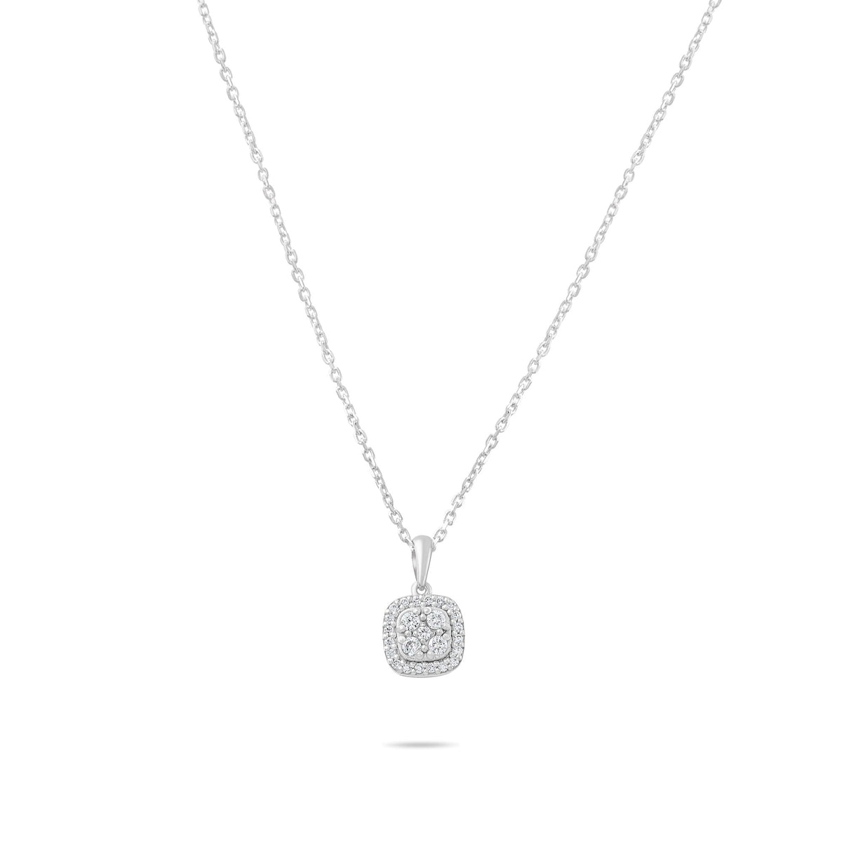 0.30 Carat Diamond Necklace · White Gold