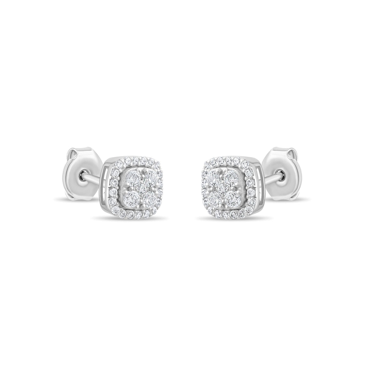 0.40 Carat Diamond Earrings · White Gold