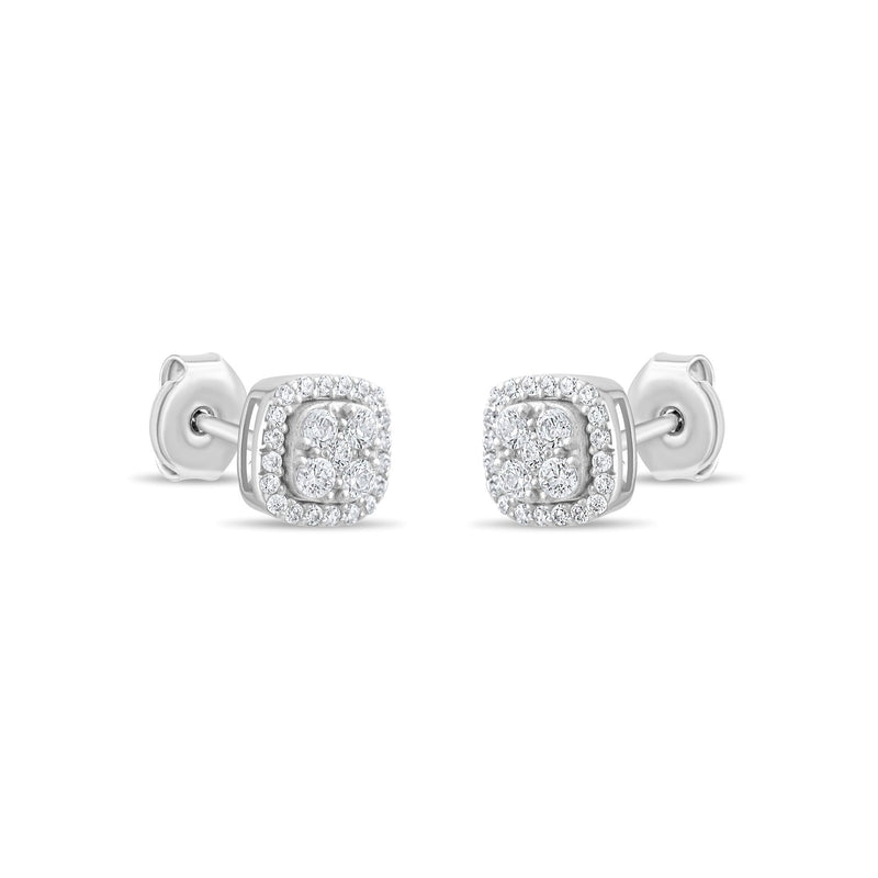 0.40 Carat Diamond Earrings · White Gold
