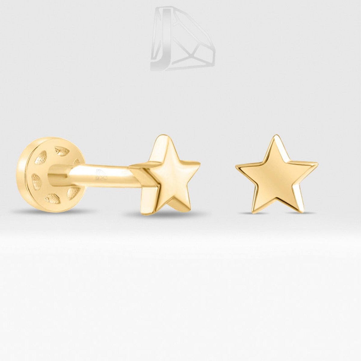 Gold Star Piercing · Yellow Gold
