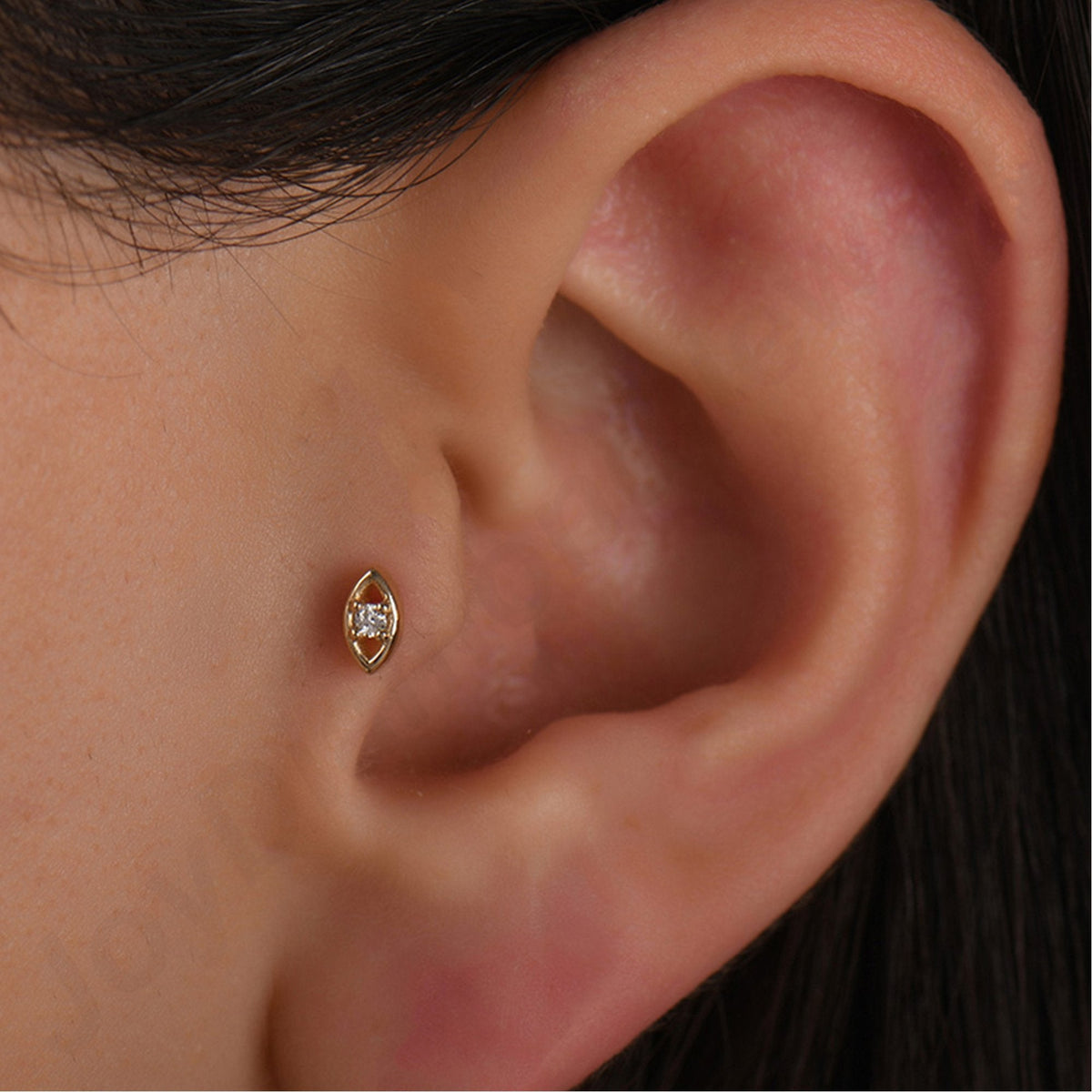 0.02 Carat Eye Diamond Piercing