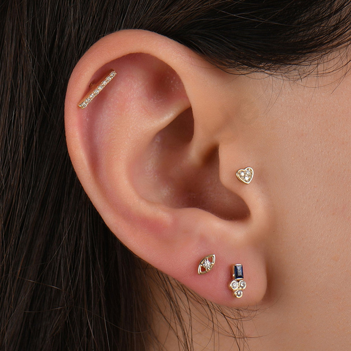 0.02 Carat Eye Diamond Piercing