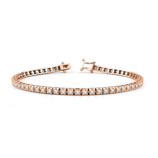 6.30 Carat Diamond Tennis Bracelet · Rose Gold