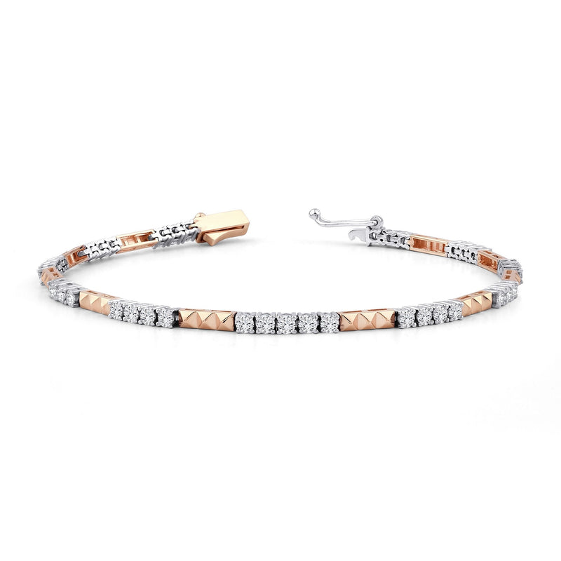 1.45 Carat Diamond Tennis Bracelet · White Gold