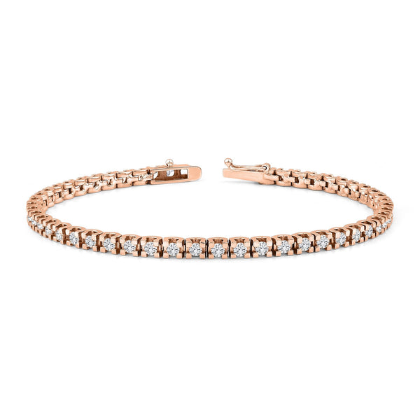 2.35 Carat Diamond Tennis Bracelet · Rose Gold