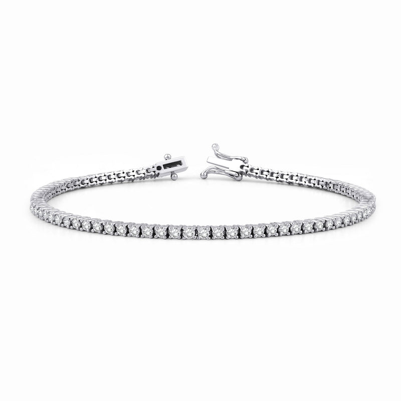 2.30 Carat Diamond Tennis Bracelet · White Gold