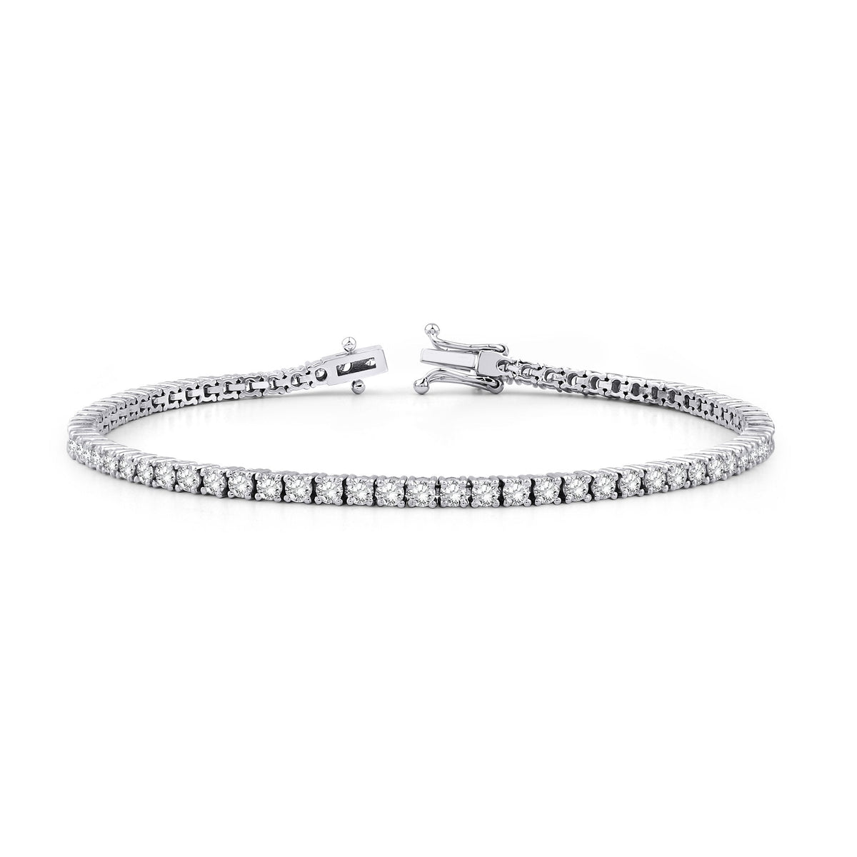3.00 Carat Diamond Tennis Bracelet · White Gold