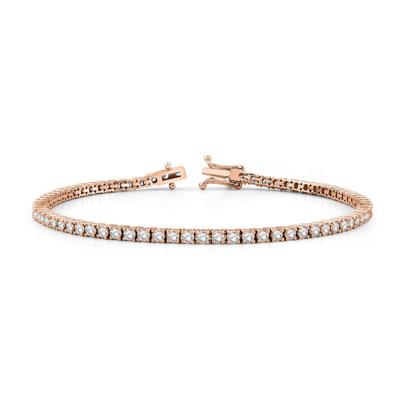 3.00 Carat Diamond Tennis Bracelet · Rose Gold