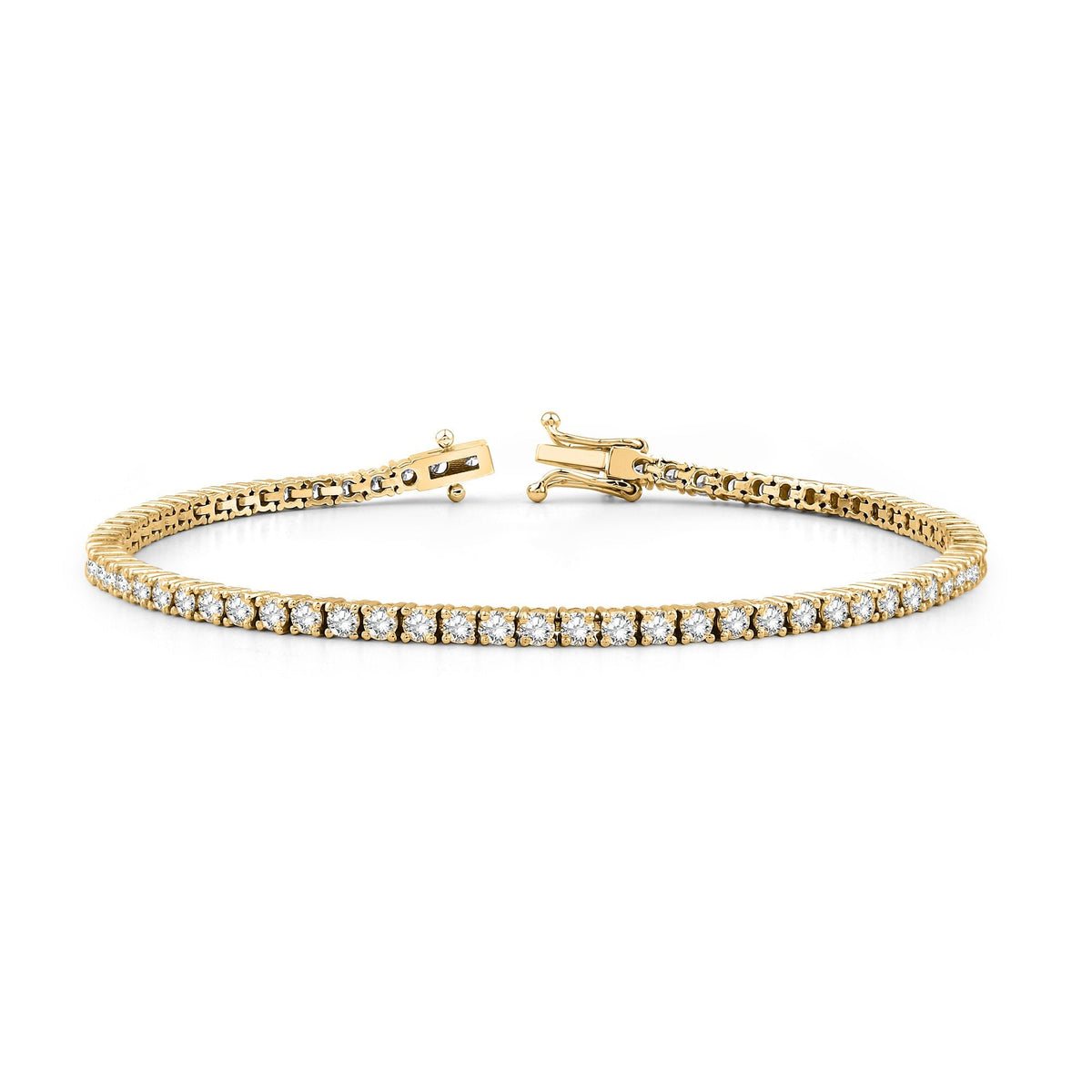 3.00 Carat Diamond Tennis Bracelet · Yellow Gold