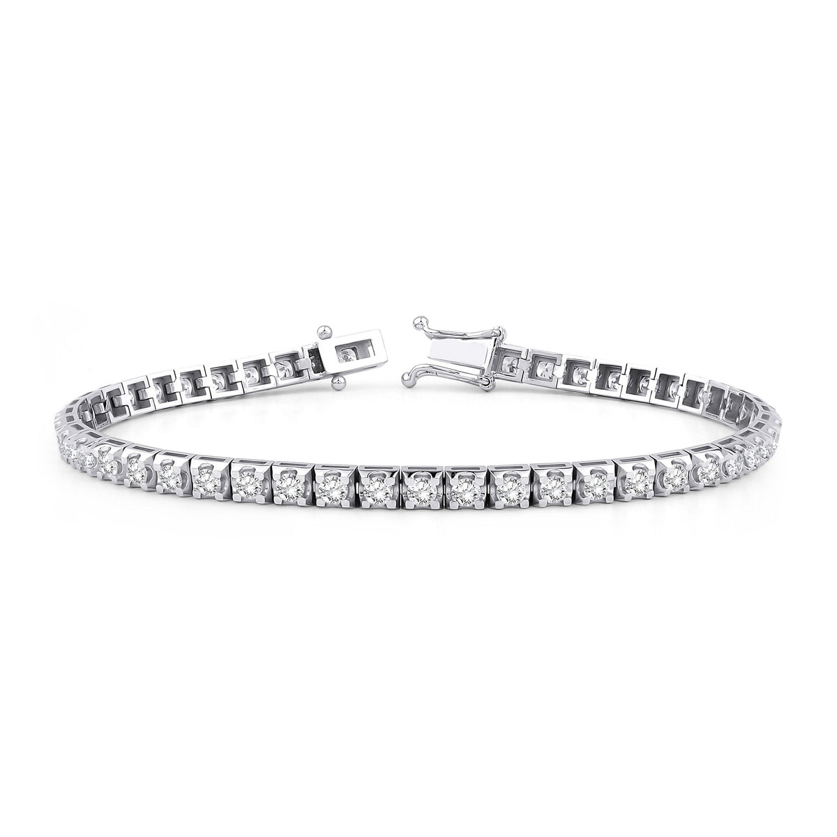 0.60 Carat Diamond Tennis Bracelet · White Gold