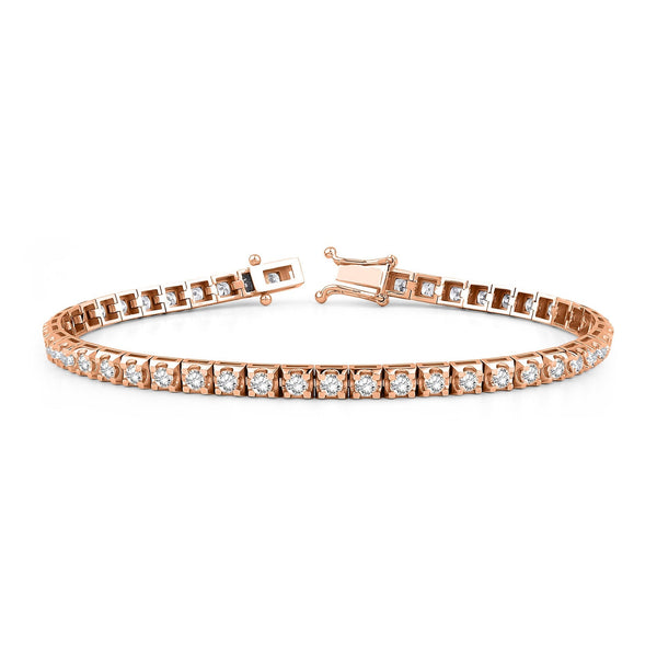 0.60 Carat Diamond Tennis Bracelet · Rose Gold