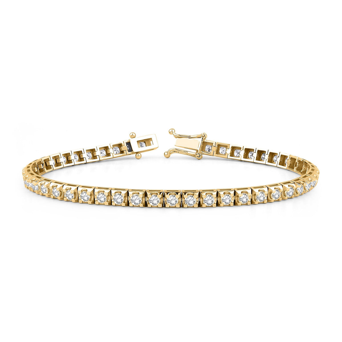 0.60 Carat Diamond Tennis Bracelet · Yellow Gold