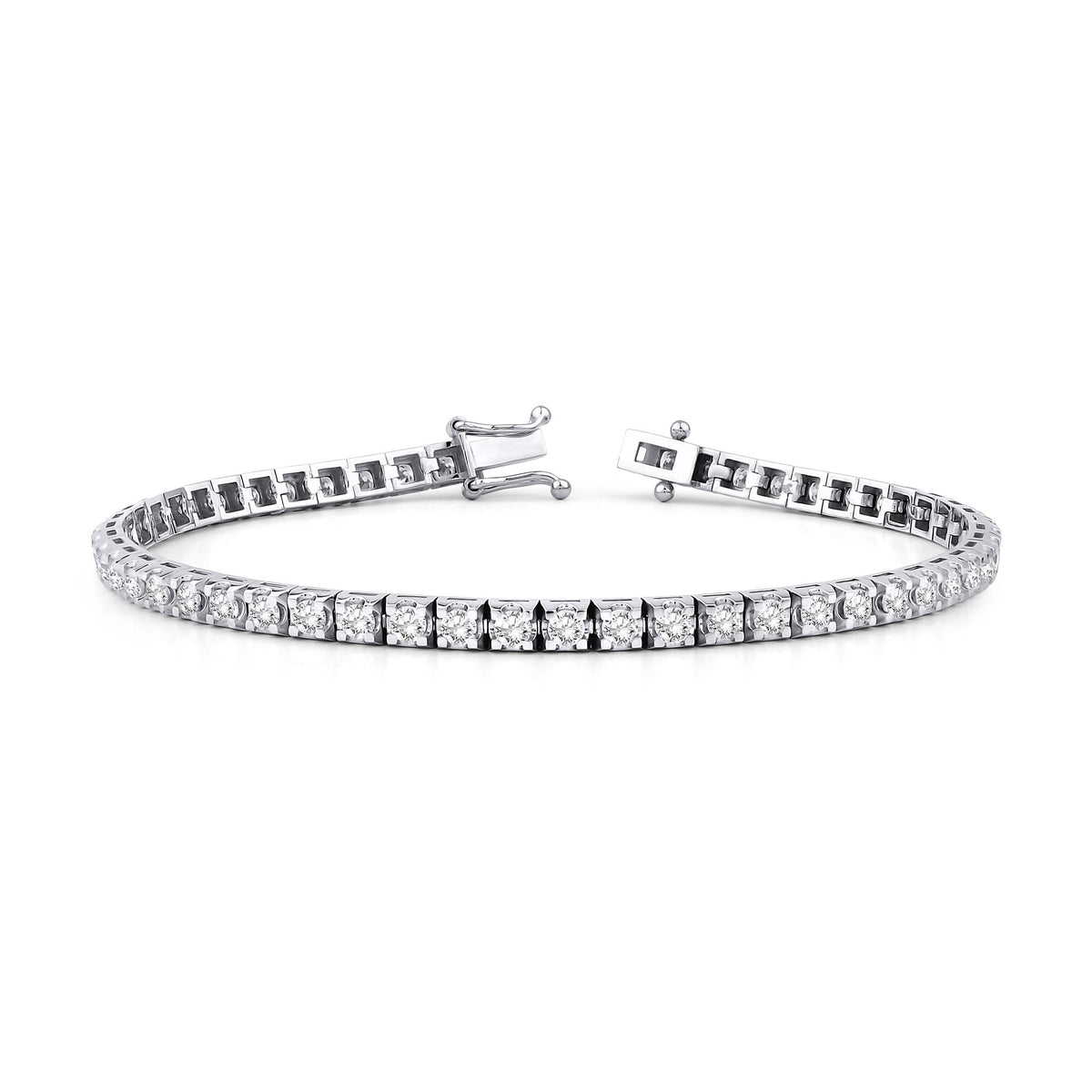 4.65 Carat Diamond Tennis Bracelet · White Gold