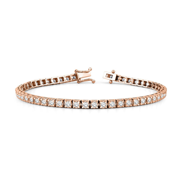 4.65 Carat Diamond Tennis Bracelet · Rose Gold