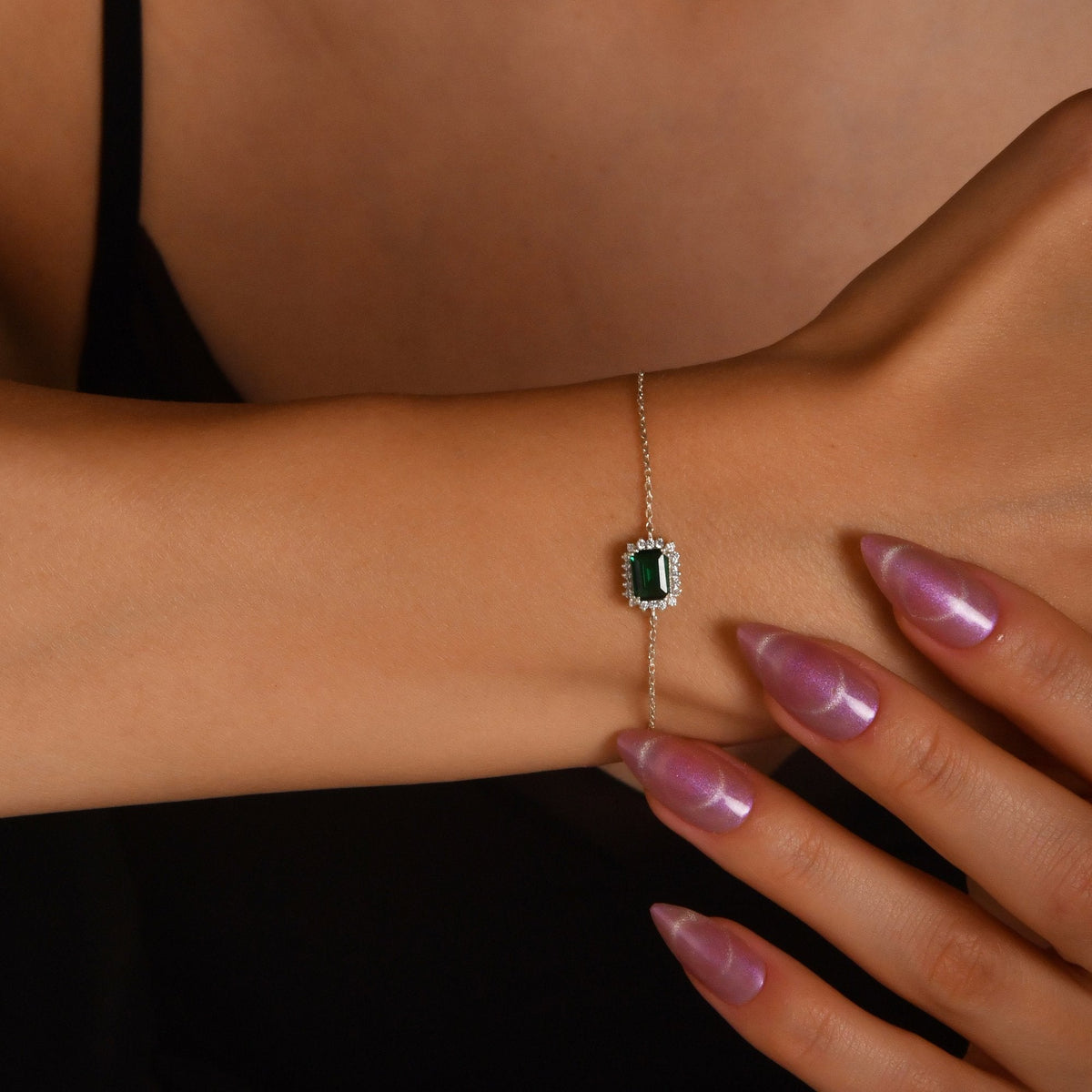 1.20 Carat Baguette Ruby Diamond Bracelet