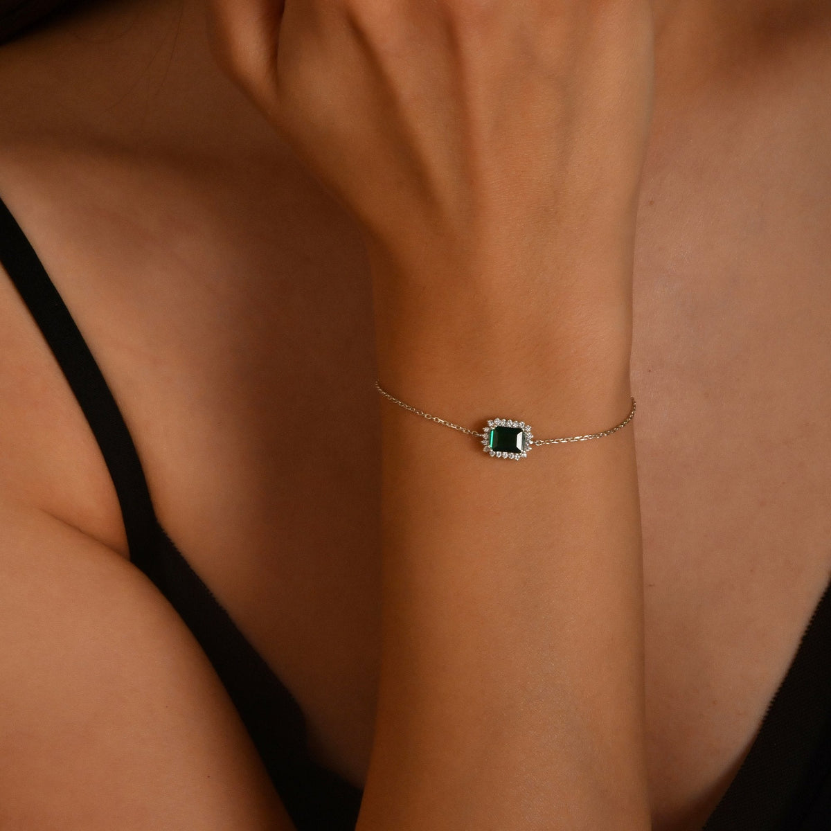 1.20 Carat Baguette Sapphire Diamond Bracelet