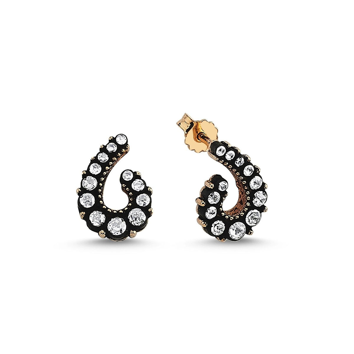 0.36 Carat Rose-Cut Diamond Earrings