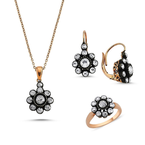 0.70 Carat Rose-Cut Diamond Necklace