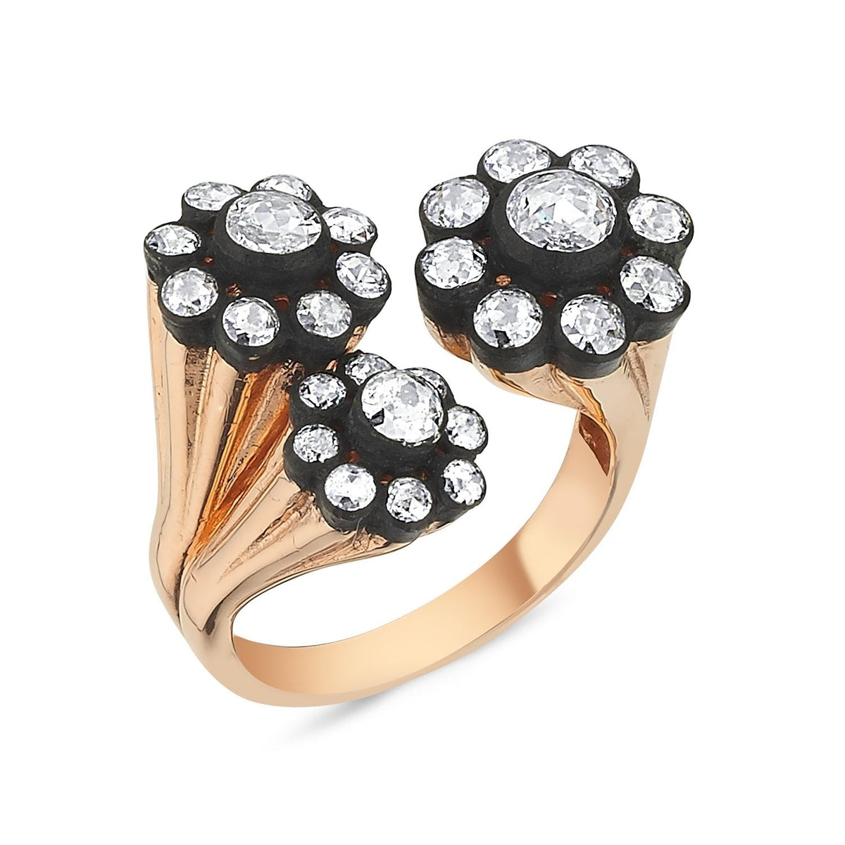 0.88 Carat Rose-Cut Diamond Ring