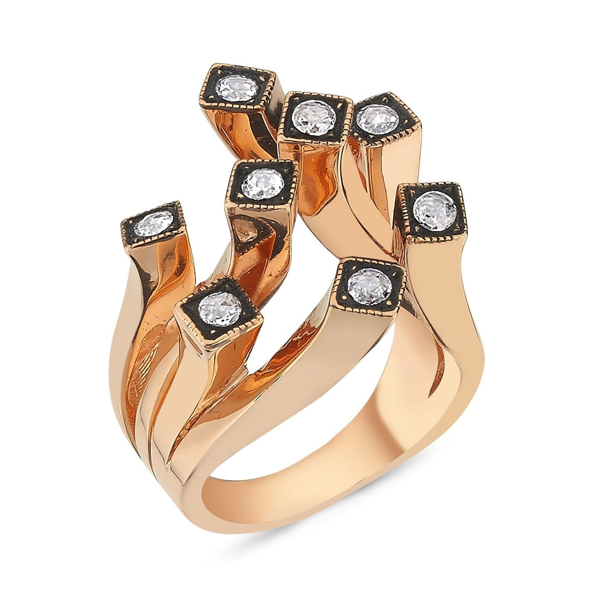 0.40 Carat Rose-Cut Diamond Ring