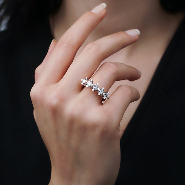1.00 Carat Five-Stone Diamond Ring