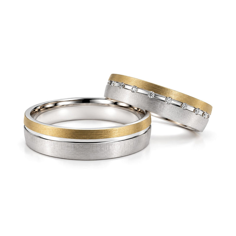 Station Diamond Wedding Band Set · Set