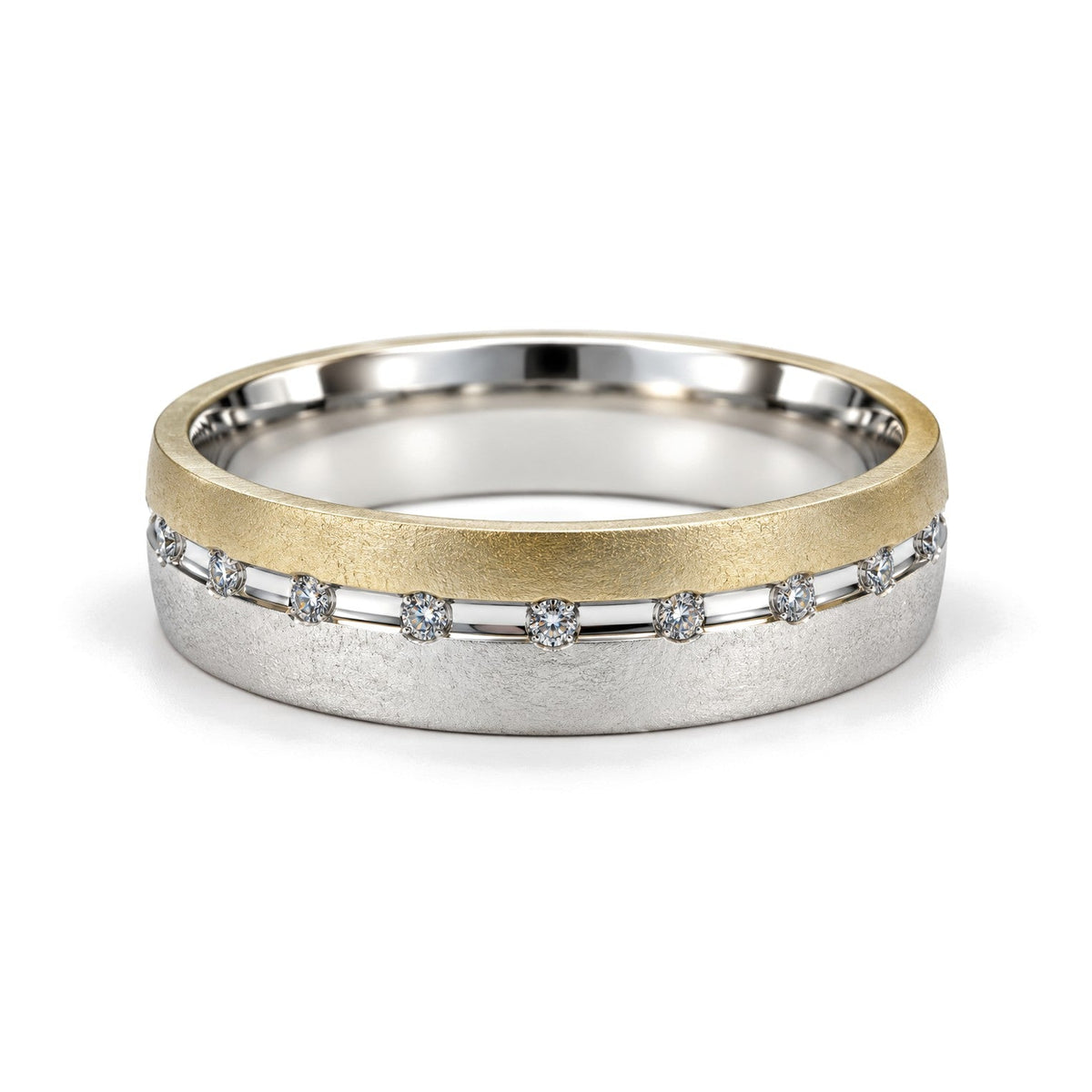 Station Diamond Wedding Band Set · Her Band