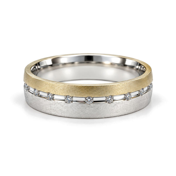 Station Diamond Wedding Band Set · Her Band