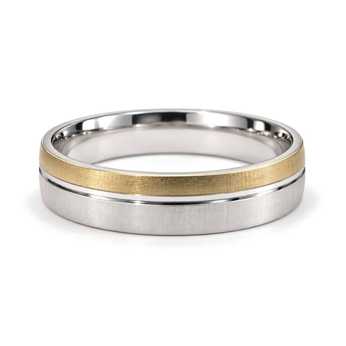 Station Diamond Wedding Band Set · His Band