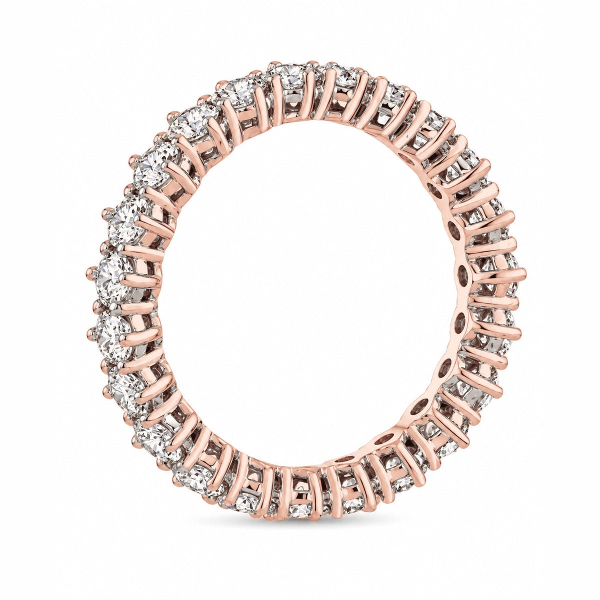 Eternity Ring – Six Prong · Rose Gold