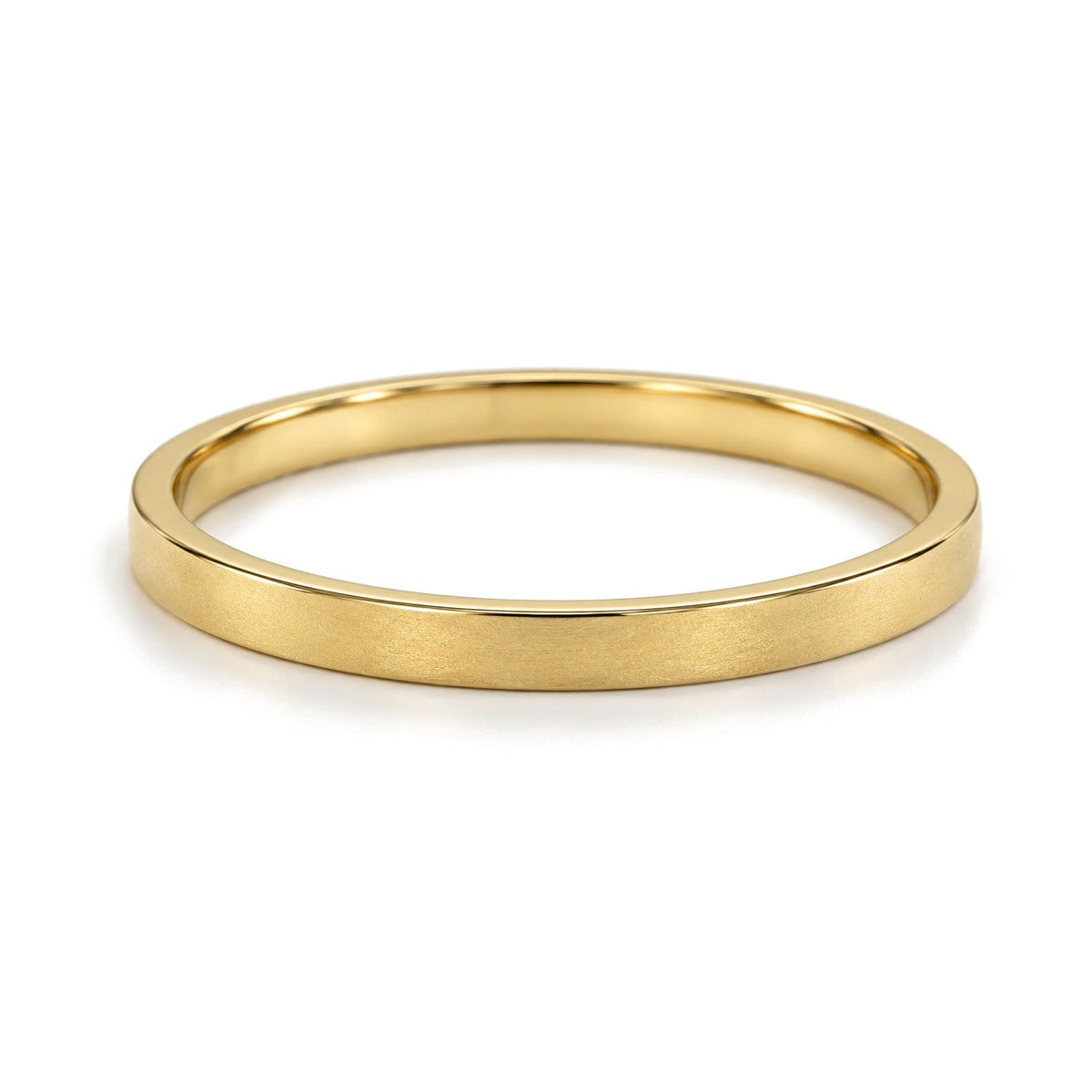 Thin Classic Gold Wedding Band Set · Yellow Gold · Band