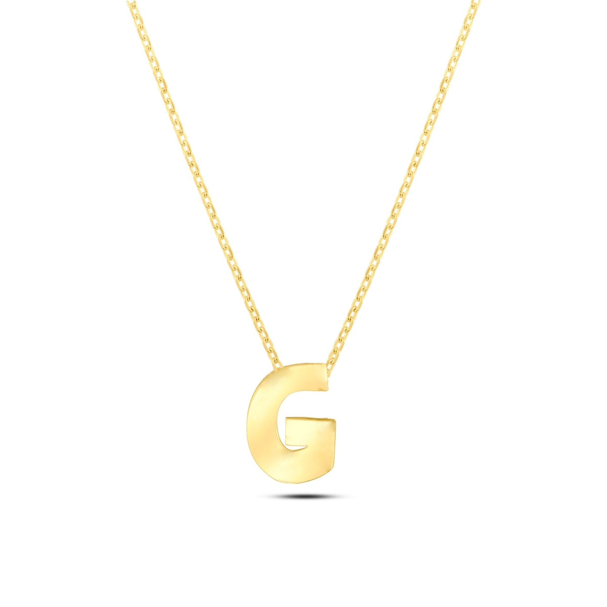 Gold Initial Necklace · Letter G