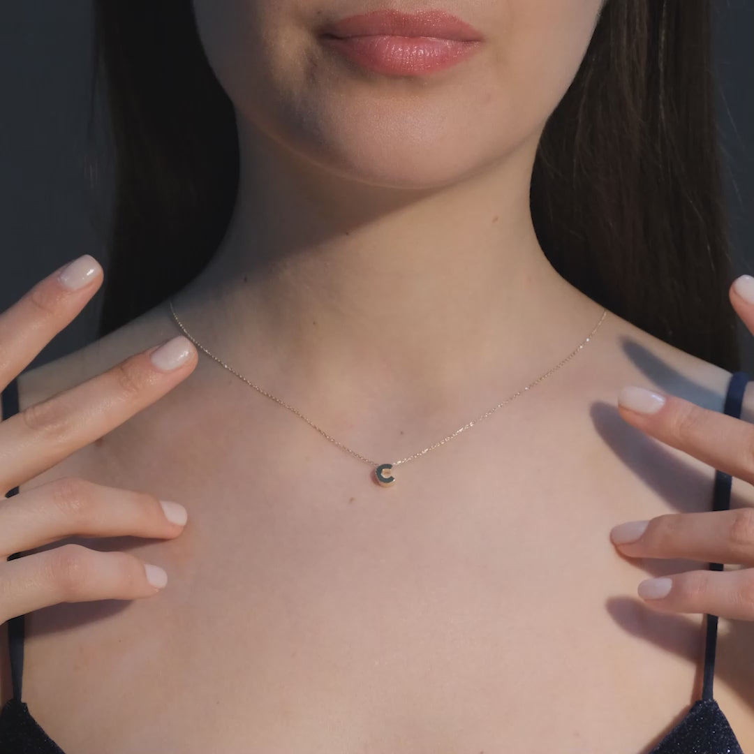Gold Initial Necklace