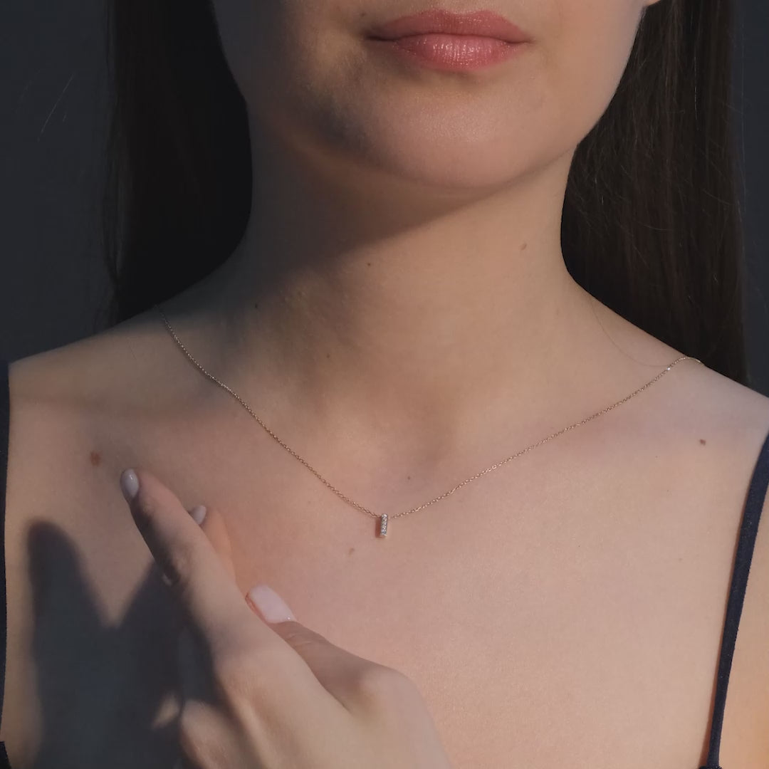 Diamond Initial Necklace