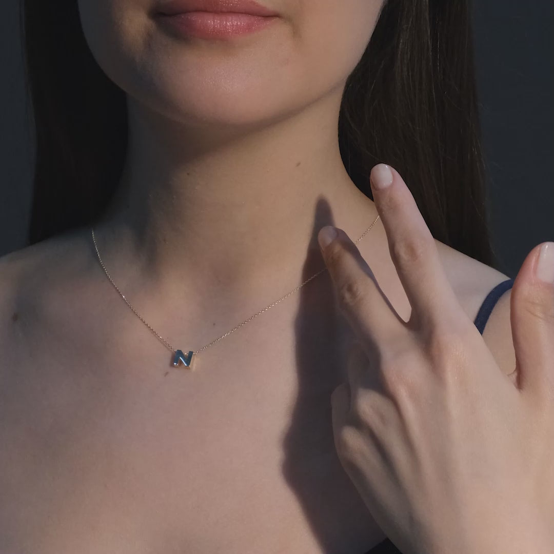 Gold Initial Necklace