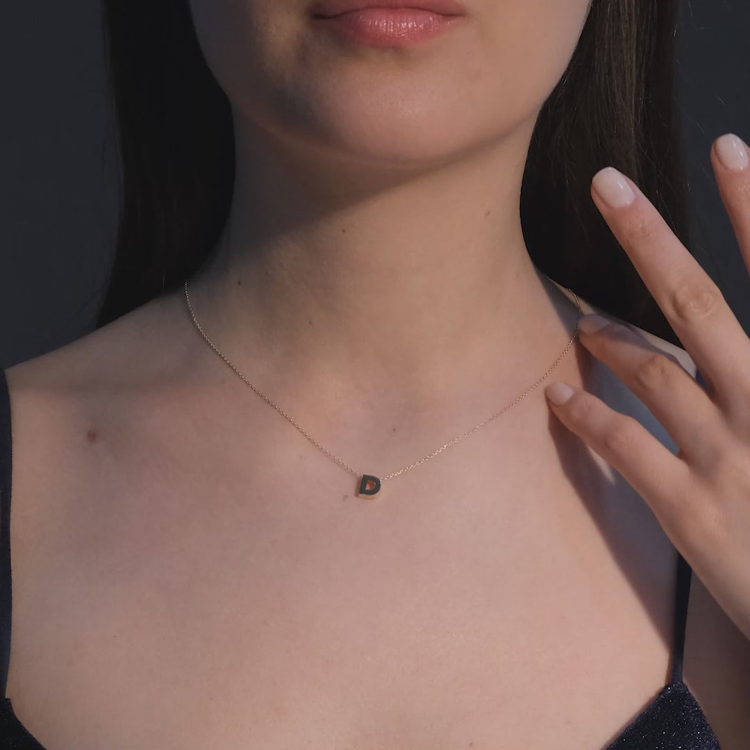 Gold Initial Necklace