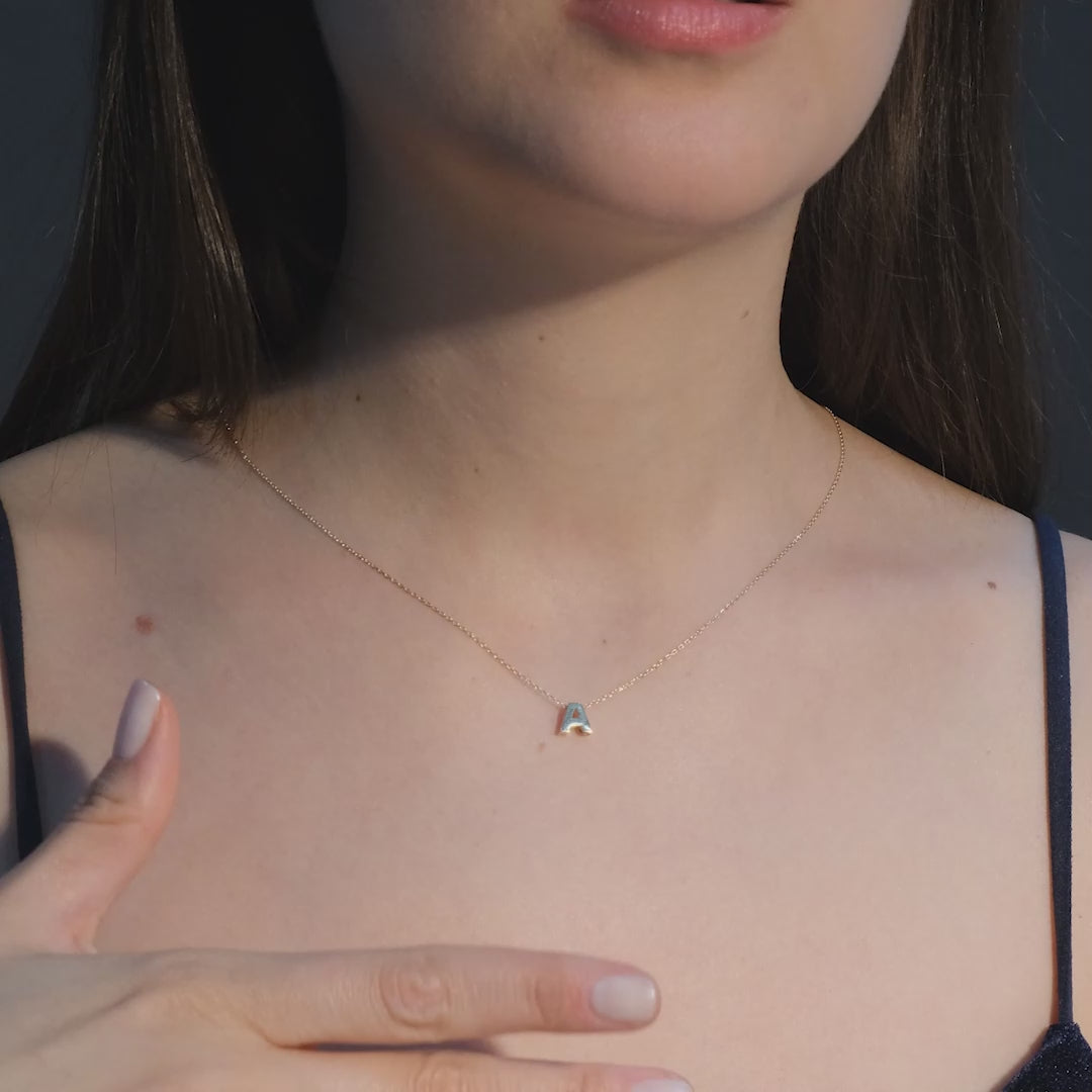 Gold Initial Necklace