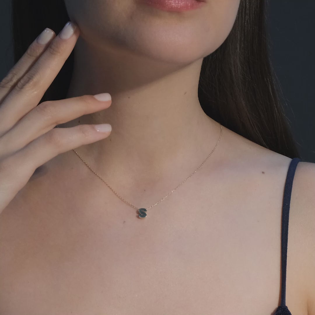 Gold Initial Necklace
