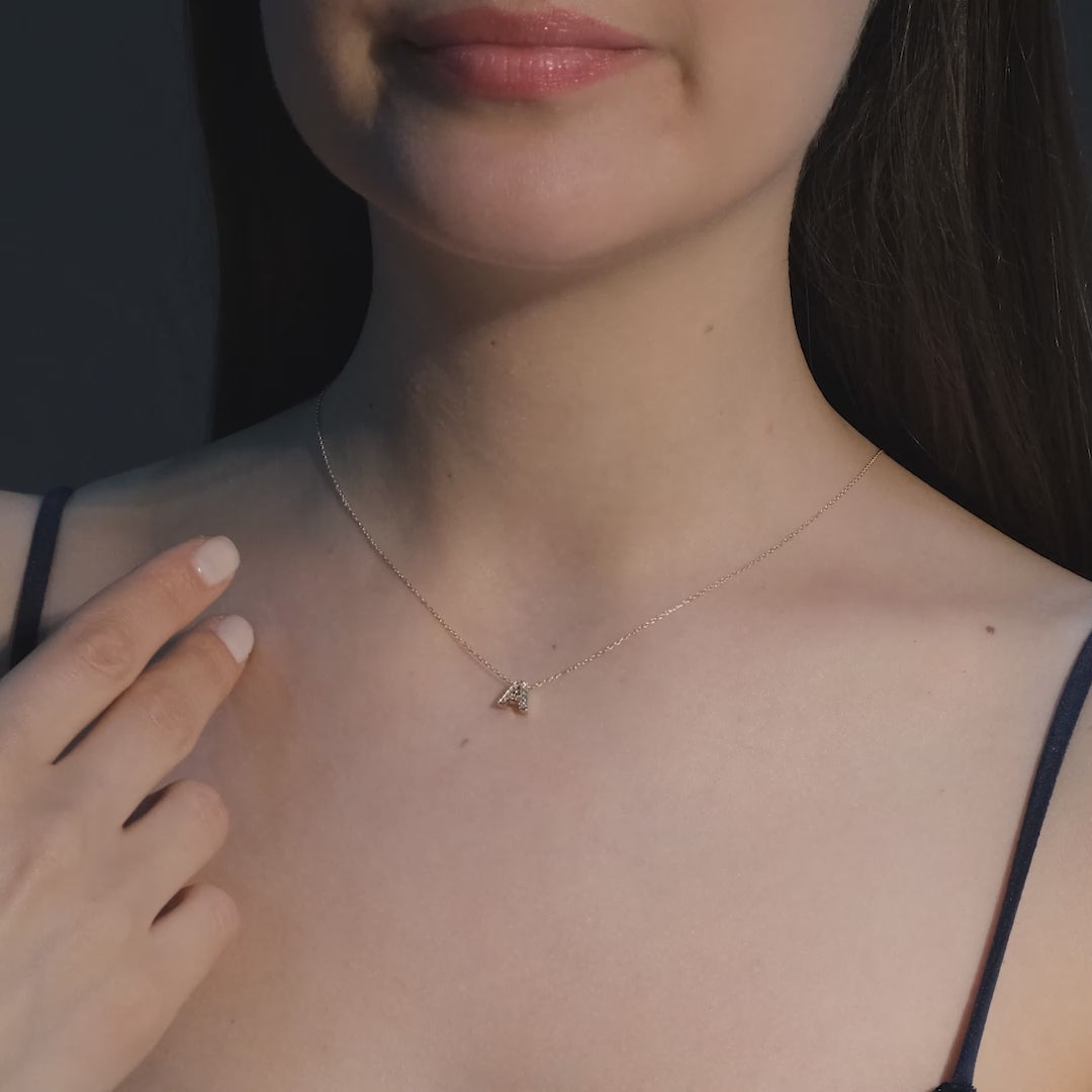 Diamond Initial Necklace