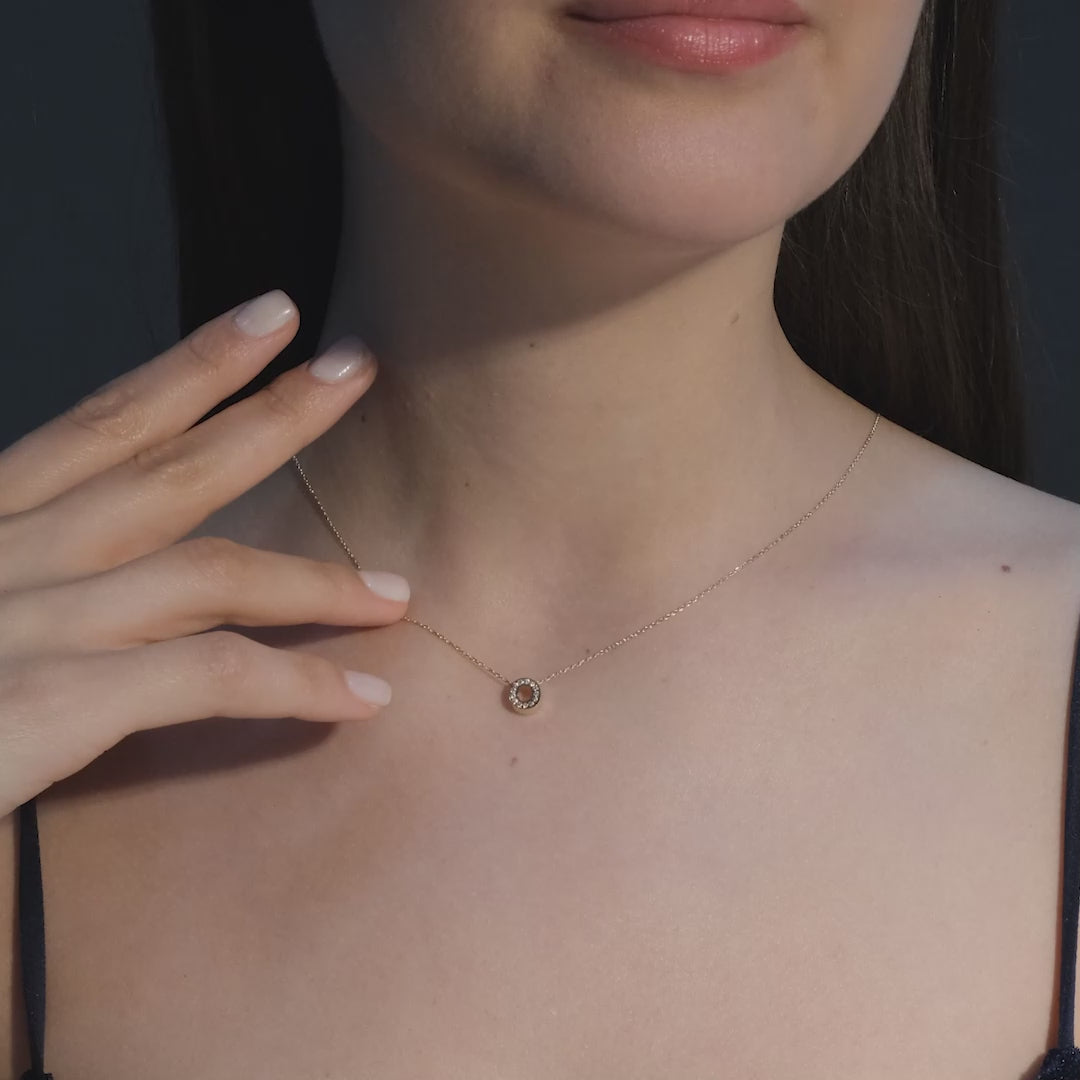 Diamond Initial Necklace