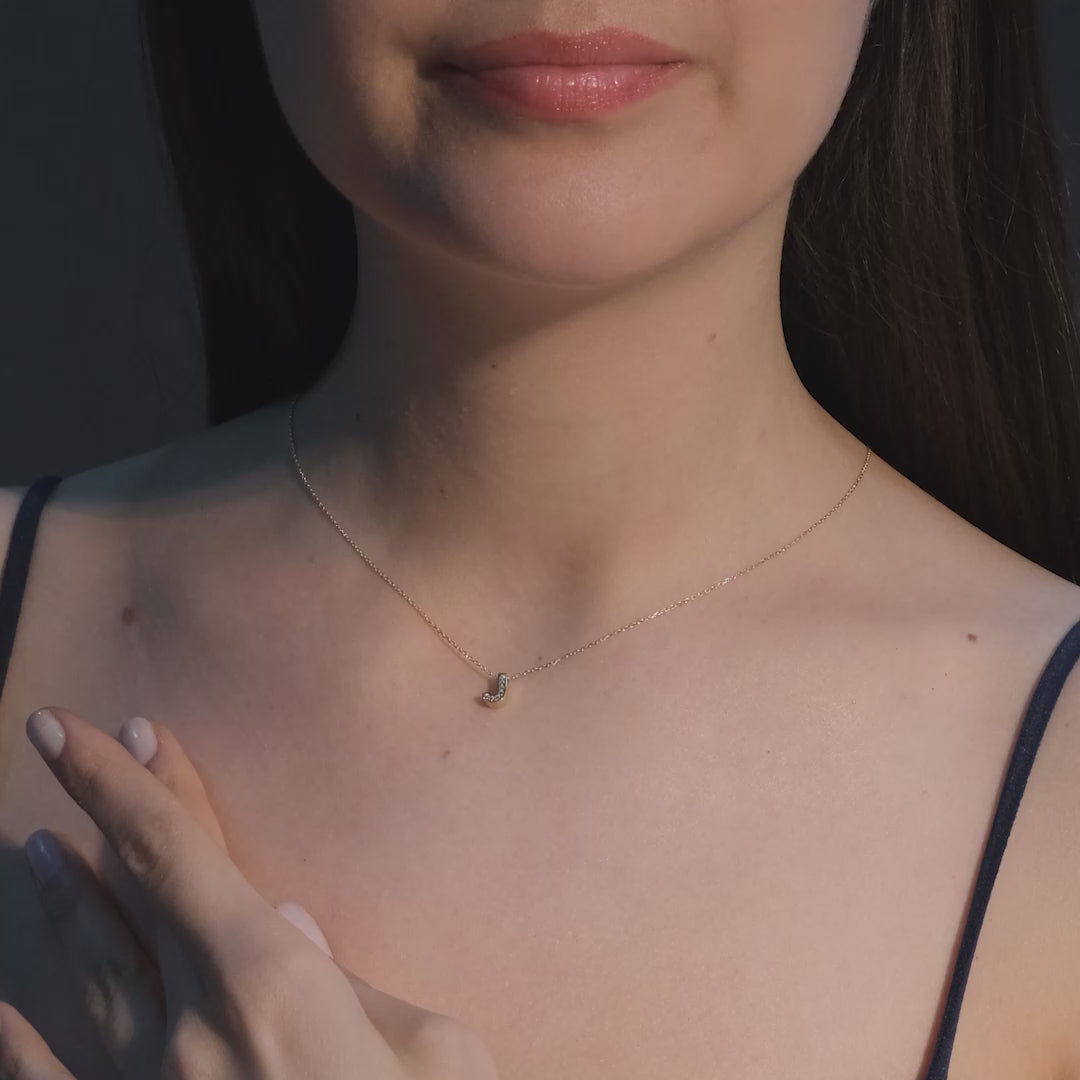 Diamond Initial Necklace