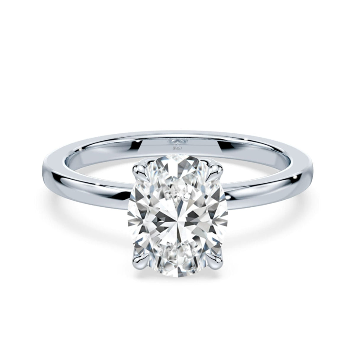 Oval · White Gold
