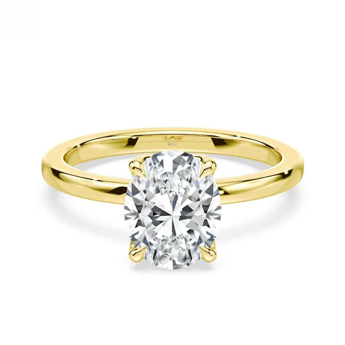 Oval · Yellow Gold